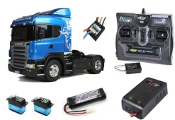Tamiya 1/14 RC Scania R470 Highline Truck Super Package Deal