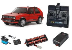 Tamiya 1/10 RC Volkswagen Golf II GTI 16V (MB-01) Super Package Deal