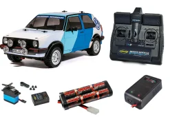 Tamiya 1/10 RC VW Golf Mk.2 GTI 16v Rally MF-01X Super Package Deal