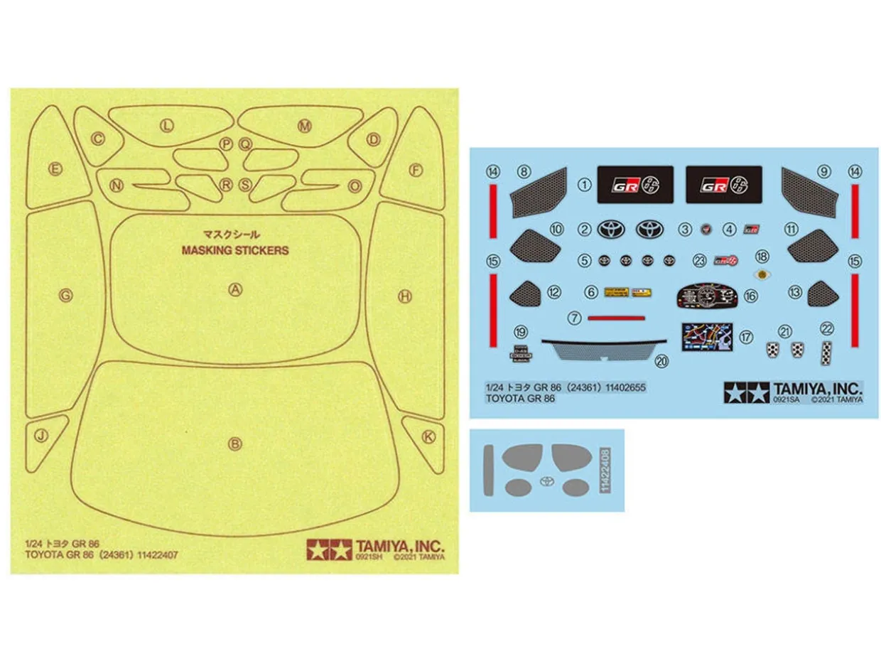 Tamiya 1/24 Toyota Gr 86