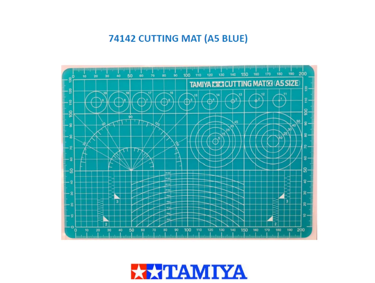 Tamiya A5 Cutting Mat Blue