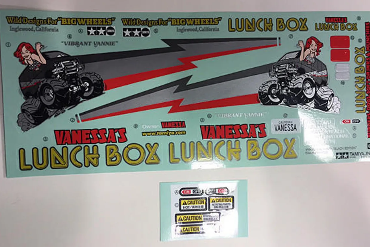 Tamiya Lunch Box Black Edition Sticker Set