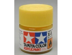 Tamiya Mini X-08 Gloss Lemon Yellow 10ml Acrylic Paint