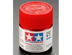 Tamiya Mini X-07 Gloss Red 10ml Acrylic Paint