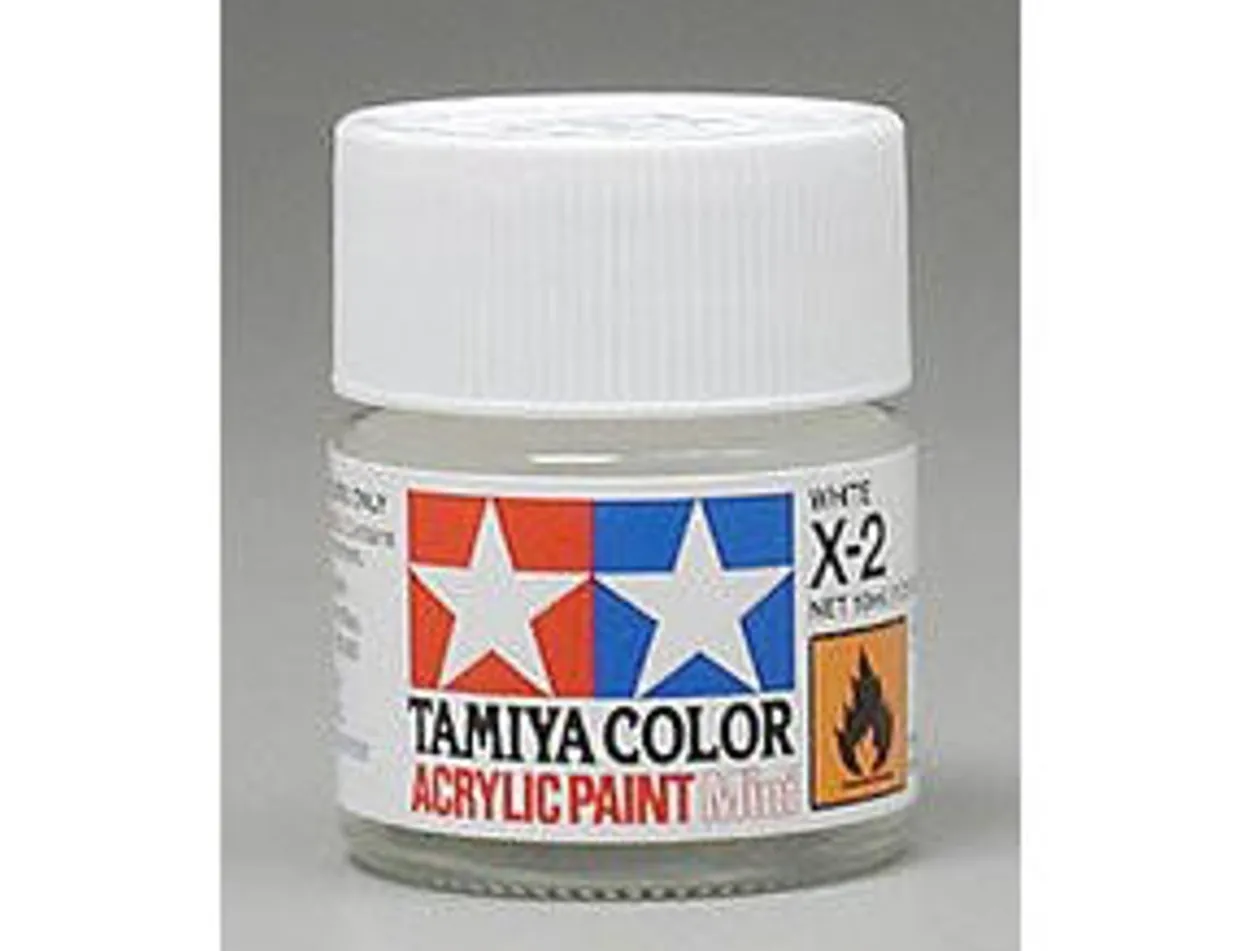 Tamiya Mini X-02 Gloss White 10ml Acrylic Paint
