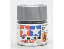 Tamiya Mini X-11 Metallic Chrome Silver 10ml Acrylic Paint