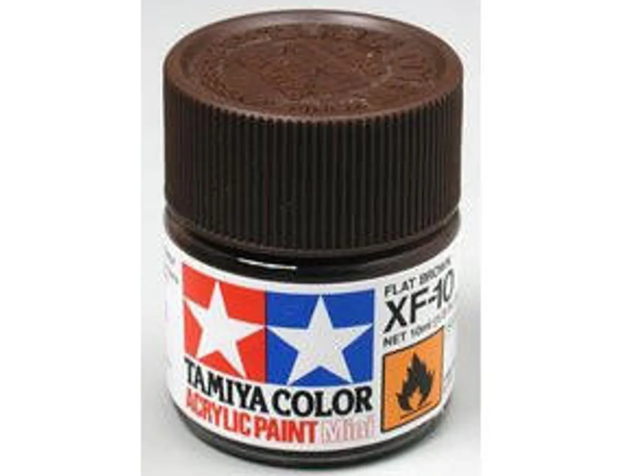 Tamiya Mini XF-10 Flat Brown 10ml Acrylic Paint