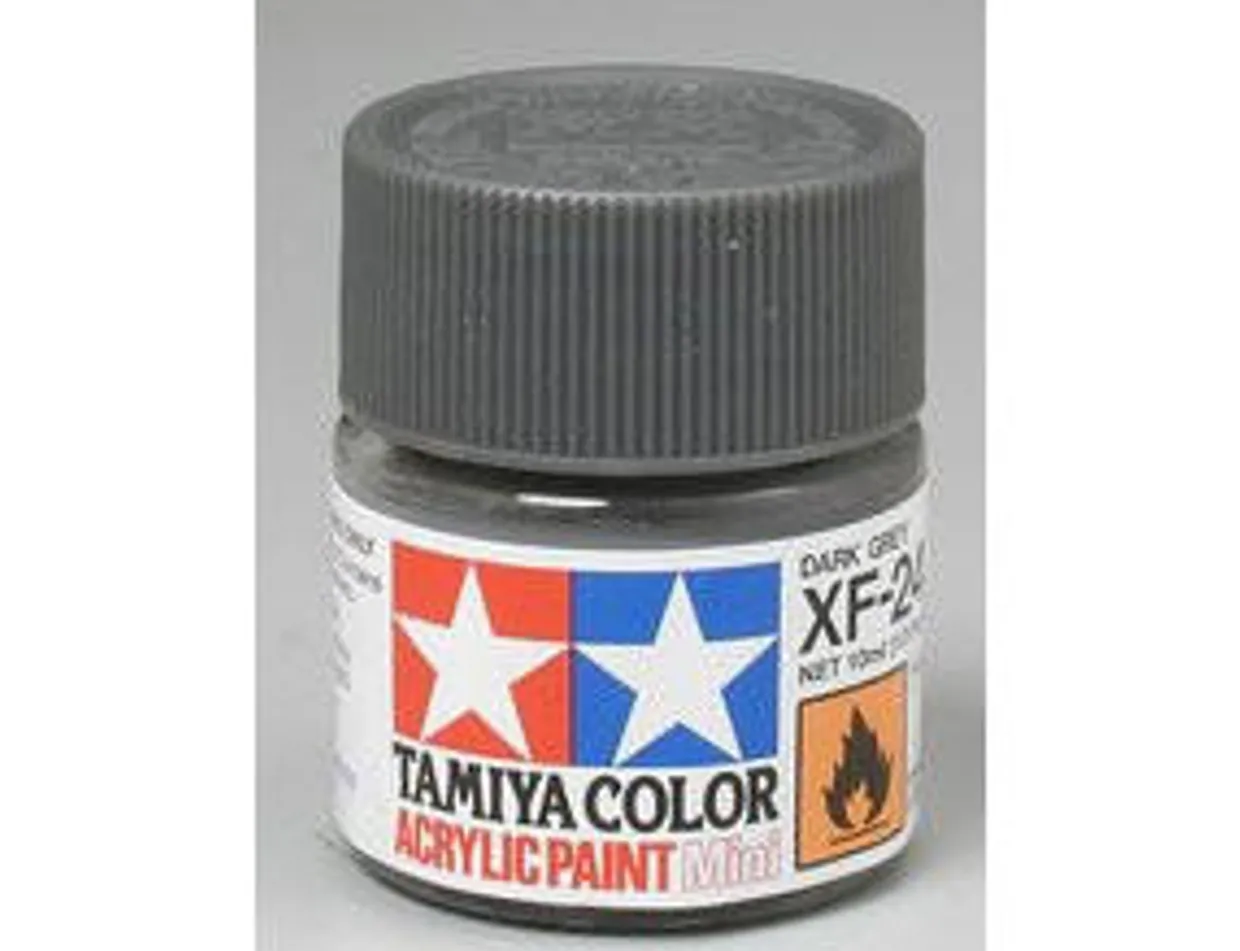 Tamiya Mini XF-24 Flat Dark Grey 10ml Acrylic Paint