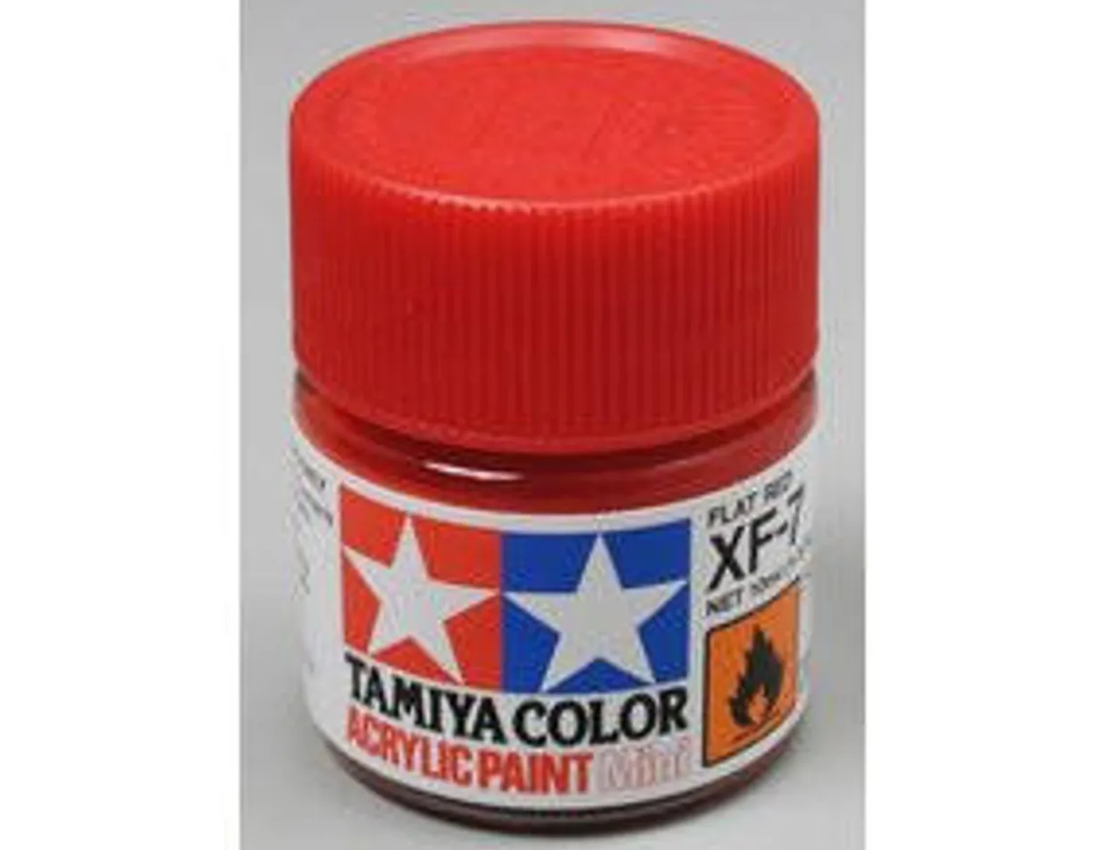 Tamiya Mini XF-07 Flat Red 10ml Acrylic Paint