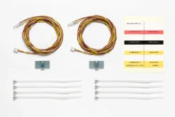 Tamiya 3mm Yellow LED 1100mm Cables x2