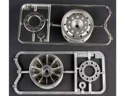 Tamiya RC Metal Plated Truck Wheels 30mm/Hex Hub/Matt Finish