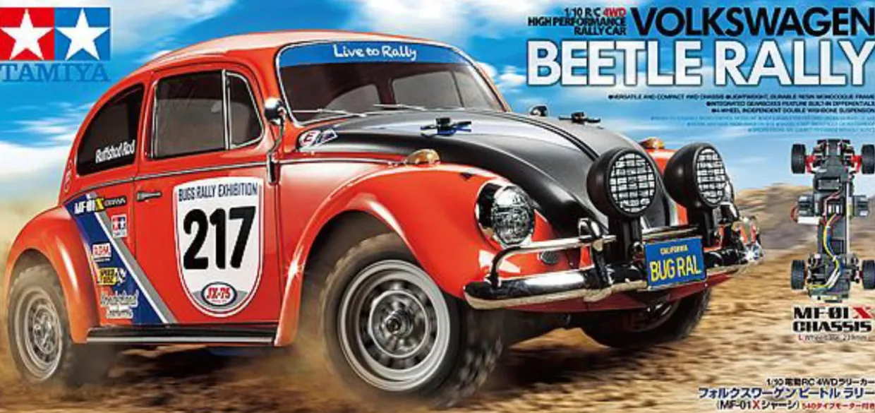 Tamiya RC VW Beetle Rally MF-01X Model Kit