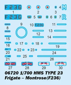 Trumpeter 1/700 HMS Montrose F236 Type 23 Frigate