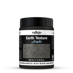 Vallejo Acrylic Stone Textures 200ml Black Lava-Asphalt