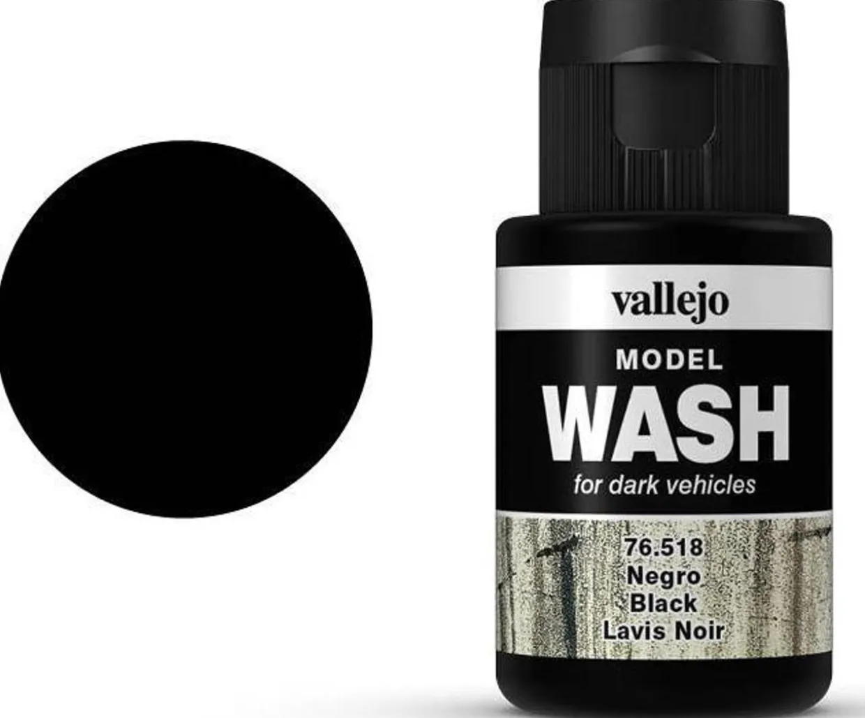 Vallejo Acrylic Wash 35ml Black