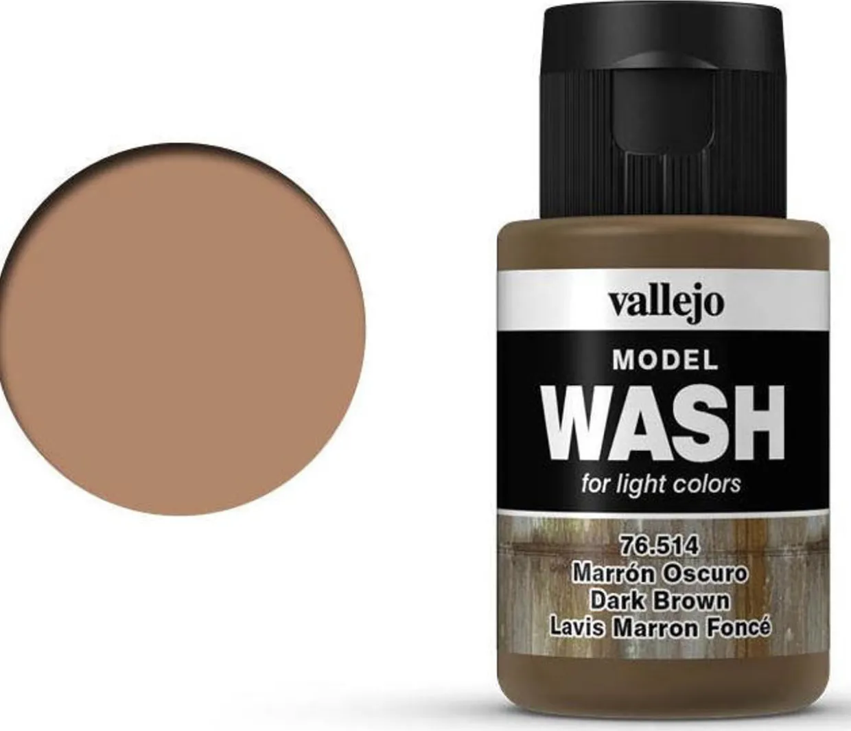Vallejo Acrylic Wash 35ml Dark Brown