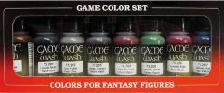 Vallejo Acrylic Wash 17ml Game Color Washes Set Of 8