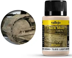 Vallejo Acrylic Weathering Effects 40ml Light Brown Thick Mud