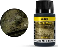Vallejo Acrylic Weathering Effects 40ml Black Thick Mud