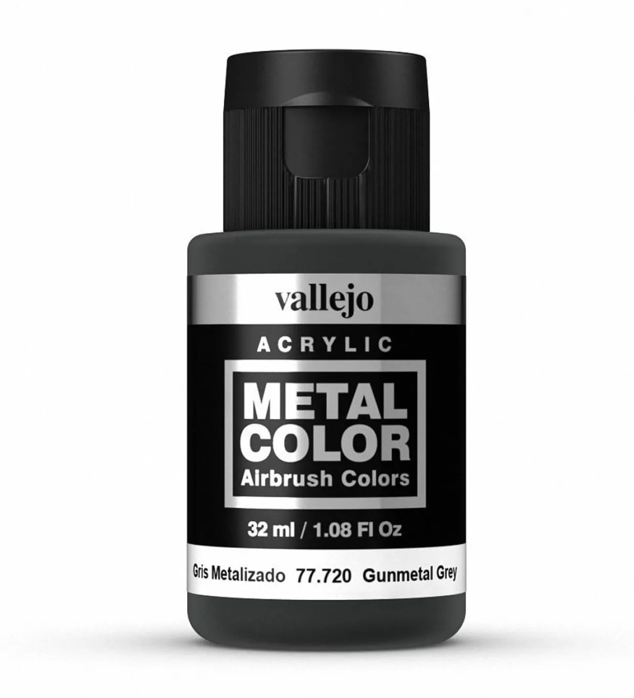 Vallejo Metal Color 720 32ml Gunmetal Acrylic Paint