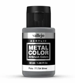 Vallejo Metal Color 724 32ml Silver Acrylic Paint