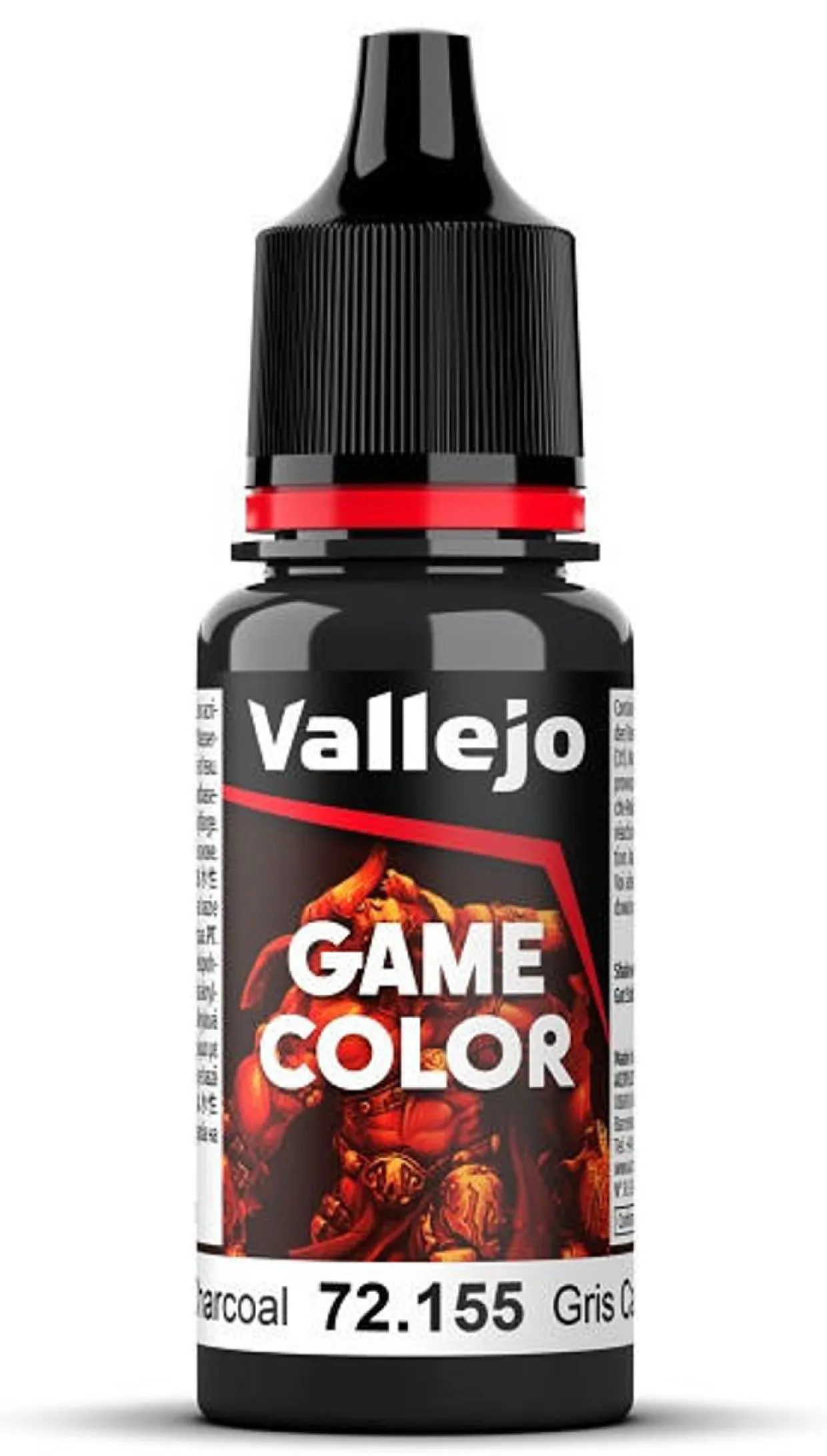 Vallejo 17ml Game Color 155 Extra Opaque Grey Charcoal