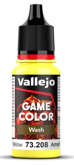 Vallejo 18ml Game Color Wash 208 Yellow