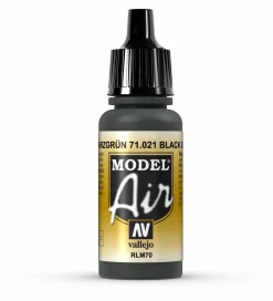 Vallejo Model Air 021 17ml Black Green (RLM70) Matt Acrylic