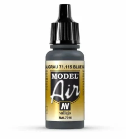 Vallejo Model Air 115 17ml Blue Grey RAL7016 Matt Acrylic