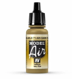 Vallejo Model Air 025 17ml Dark Yellow Matt Acrylic