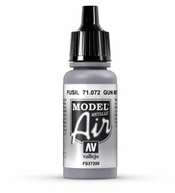 Vallejo Model Air 072 17ml Gun Metal Metallic Acrylic