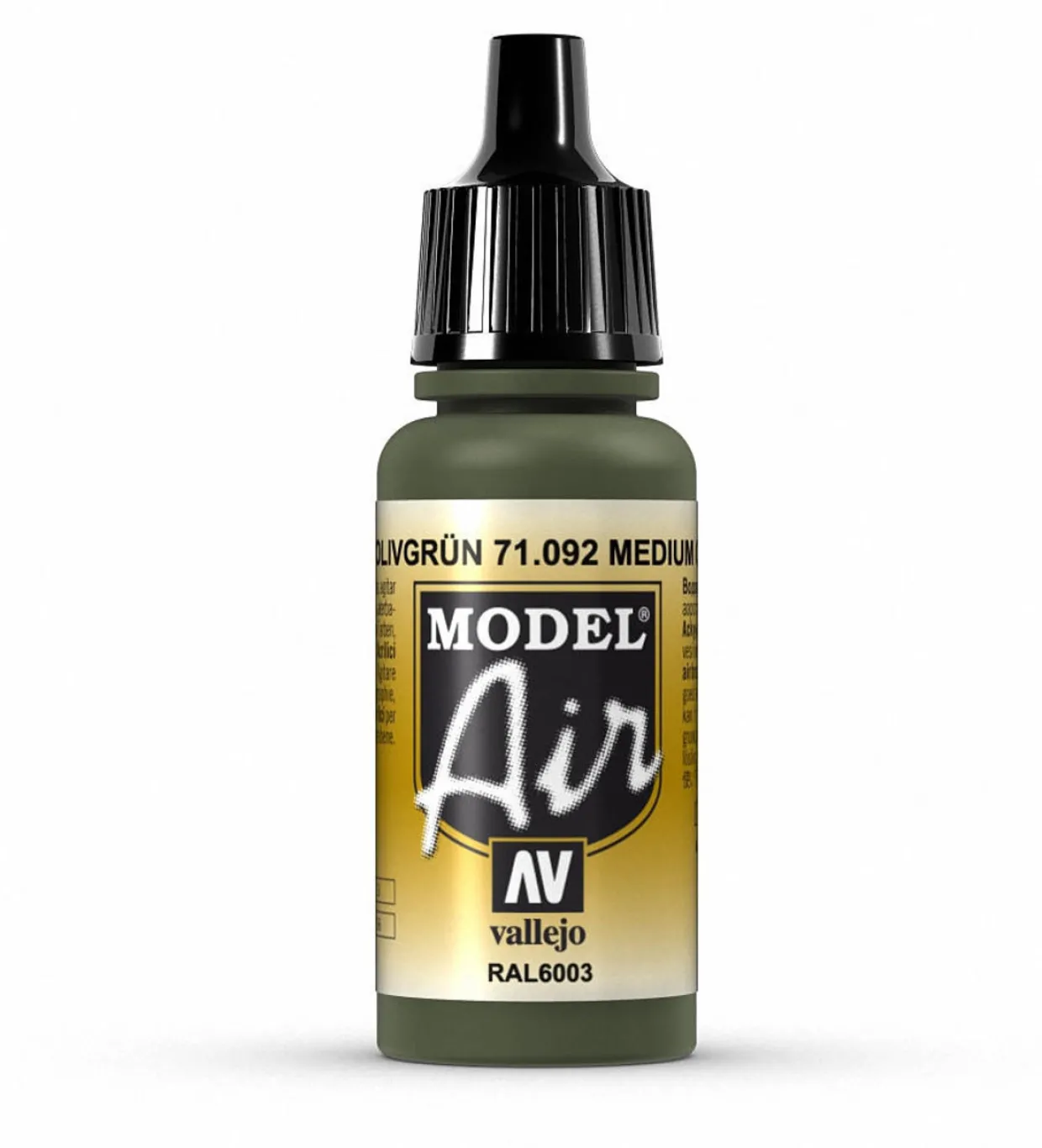 Vallejo Model Air 092 17ml Medium Olive Matt Acrylic