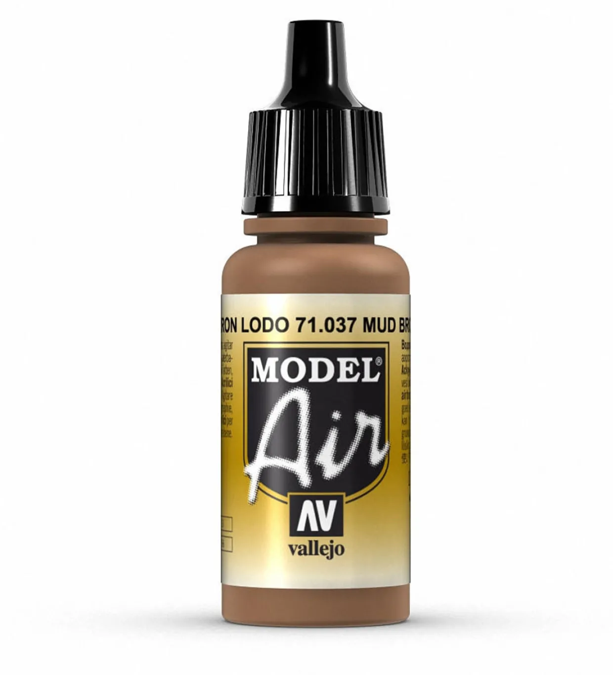 Vallejo Model Air 037 17ml Mud Brown Matt Acrylic