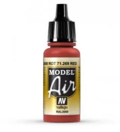 Vallejo Model Air 269 17ml Red Matt Acrylic