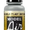 Vallejo Model Air 407 17ml Sky Grey Matt Acrylic