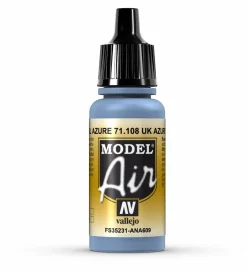 Vallejo Model Air 108 17ml UK Azure Blue Matt Acrylic