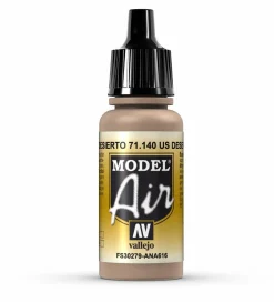 Vallejo Model Air 140 17ml US Desert Sand (FS30279) Matt Acrylic
