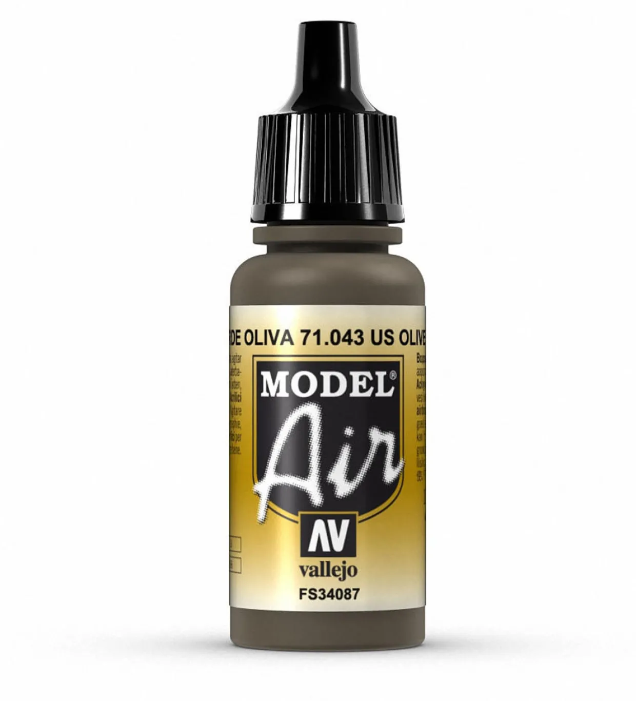 Vallejo Model Air 043 17ml US Olive Drab Matt Acrylic