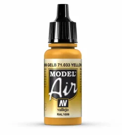 Vallejo Model Air 033 17ml Yellow Ochre Matt Acrylic