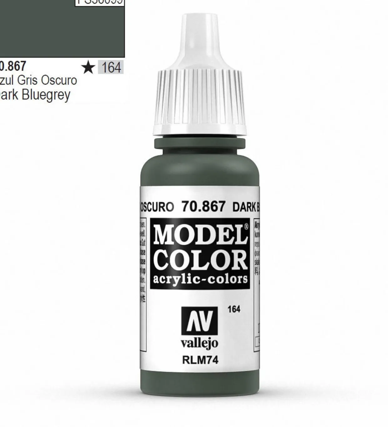 Vallejo Model Color 867 17ml Dark Blue-Grey Matt Acrylic