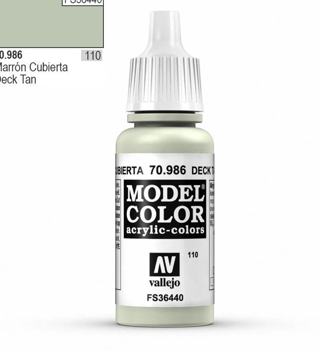 Vallejo Model Color 986 17ml Deck Tan Matt Acrylic Paint