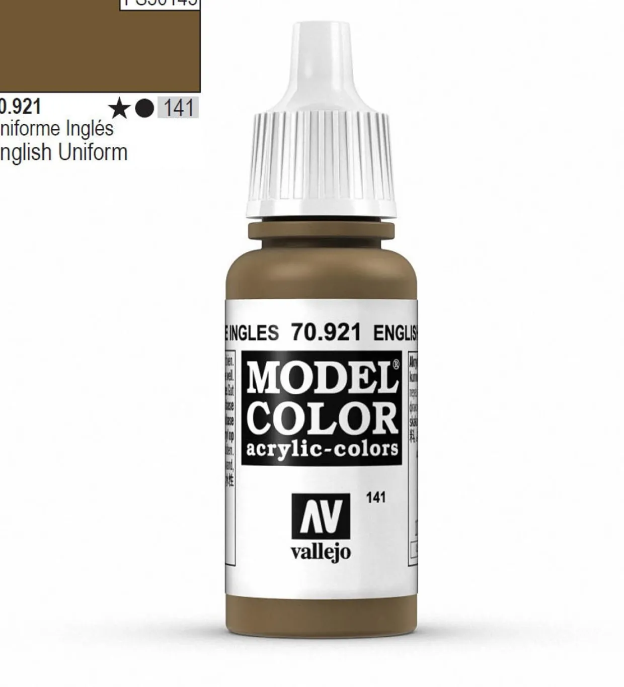 Vallejo Model Color 921 17ml English Uniform Matt Acrylic