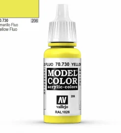 Vallejo Model Color 730 17ml Fluorescent Yellow Acrylic