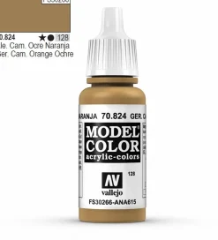 Vallejo Model Color 824 17ml German Orange Ochre Matt Acrylic