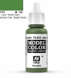 Vallejo Model Color 833 17ml German Bright Green Matt Acrylic