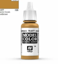 Vallejo Model Color 877 17ml Gold-Brown Matt Acrylic Paint
