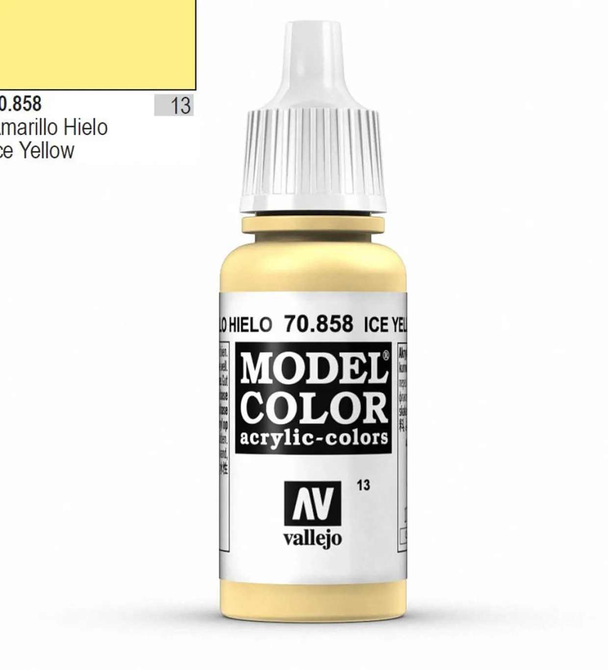 Vallejo Model Color 858 17ml Ice Yellow Matt Acrylic Paint