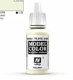 Vallejo Model Color 918 17ml Ivory Matt Acrylic Paint
