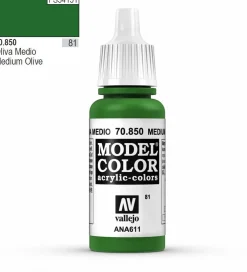 Vallejo Model Color 850 17ml Medium Olive Matt Acrylic