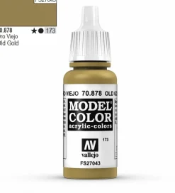 Vallejo Model Color 878 17ml Old Gold Metallic Acrylic Paint